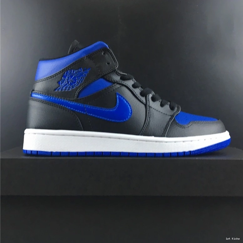 Royal Black Air Jordan Blue Mid 554724-068 1 1023